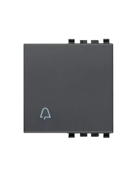 Vimar 20022.C 2-Module Button Bell Symbol Grey